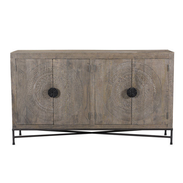Dakota Fields Senduk 64'' Wide Mango Solid Wood Sideboard Wayfair